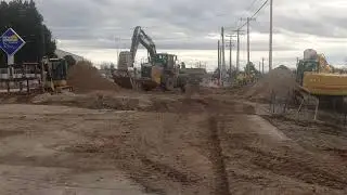 Construction on Meridian Road in Meridian Idaho