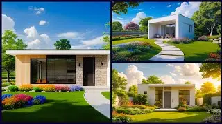 small modern design | exterior house with clean lines and minimalistic facade,
