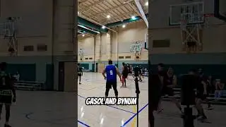 Reminiscent of Gasol and Bynum! #basketball #highlightreel #Gasol #Bynum #lakers