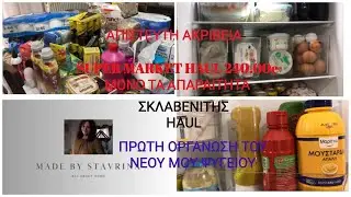 ΑΚΡΙΒΕΙΑ/#supermarket #haul ΣΚΛΑΒΕΝΙΤΗΣ 240.00€ / Η ΠΡΩΤΗ ΜΟΥ ΟΡΓΑΝΩΣΗ ΨΥΓΕΙΟΥ