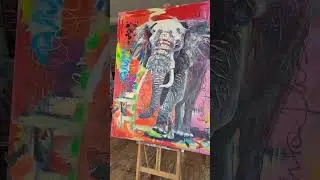 Bold Beautiful, how an abstract turned into an elephant.