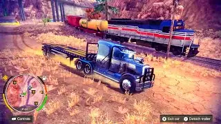 Building Tractor In Red Canyon By Maximus - Off The Road Unleashed Nintendo Switch Gameplay
