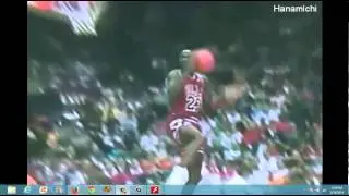 Michael Jordan Does Elbow In Rim Dunk