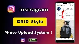 How to upload instagram grid photo | instagram style photo post | instagram grid photo upload style