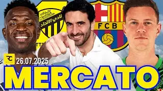 🚨 NEWS MERCATO FOOTBALL : VINICIUS d&eacute;sir&eacute; par Al-Ittihad, TER STEGEN Col&egrave;re du Bar&ccedil;a + Tour d'Europe