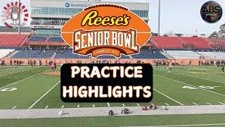SENIOR BOWL PRACTICE DAY 1 HIGHLIGHTS #seniorbowl #nfldraft2025 #nfl