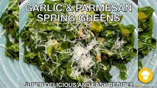 GARLIC & PARMESAN SPRING GREENS | Cheap and Easy Recipe | TheRecipeConnoisseur