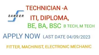 SAMEER RECRUITMENT#jobs #iti #fitter#machinist #electronics#recruitment #viral #saif_tech#2023