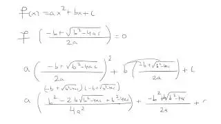 f((-b+sqrt(b^2-4ac))/2a)