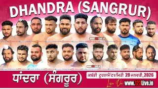 🔴[Live] Dhandra (Sangrur) Kabaddi Tournament 28-01-2026/www.123Live.in