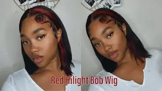 Gorgeous Skunk Stripe Bob Wig Install | QTIKER HAIR | Amazon Wig | Ty Lashea