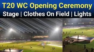Stage For T20 World Cup 2026 Opening Ceremony | Wankhede Stadium Light System & Clothes On Field