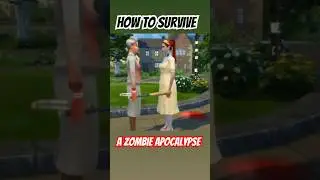 Sims 4 how to survive a zombie apocalypse in the sims #shorts