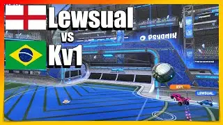 Lewsual vs Kv1 | England vs Brazil | Ranked Rocket League 1v1 Gameplay