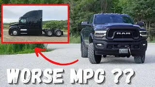 RAM 2500 Power Wagon (6.4 Hemi) Fuel Economy | Is a SEMI TRUCK More Efficient??
