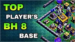 BUILDER HALL 8 BEST BASE LAYOUT WITH REPLAYS | TOP BH8 BASE DESIGN IN COC | CLASH OF CLANS