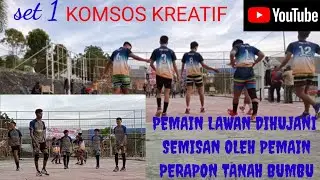 pemain POPDA tanah bumbu SYARUL dkk dhujani semisin oleh pemain PRAPON tanah bumbu UMAR,YUDI dan kk
