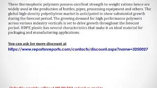 High Density Polyethylene Market Size | Current Trends and Industry Report 2024