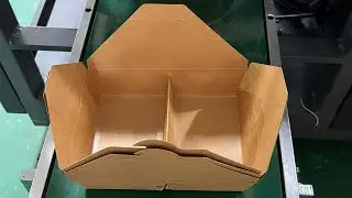 Kraft food box making machine fast food package rice box former machinery