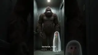 Bigfoot berkelana di apartemen berhantu: 6  Lift Hantu vs Bigfoot #video #viral #viralvideo #bigfoot