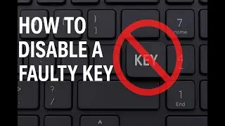 How to Disable a Faulty Key No Tools #keyboard #laptop #disabled #windows #laptopkeyboardrepair #key