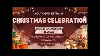 🔴LIVE 🔴- Ibadah Natal Pemuda 15 Desember 2025 || Pdt. Steven Tampanguma - GPdI Bethany Pekanbaru