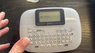 Brother PT-M95 P-Touch Monochrome Label Maker Bundle (4 Label Tapes Included),White