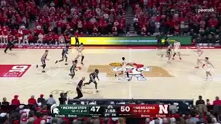 Kur Teng DRAINS THE THREE to Tie Nebraska | Michigan State Basketball