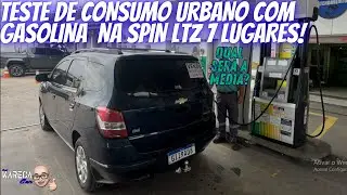 CONSUMO URBANO SPIN LTZ AT 7 LUGARES COM GASOLINA!