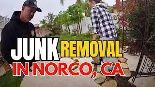 🤯 Backyard Overload?! Watch the FULL 20-Yard Junk Removal & Dump Run (Norco, CA GoPro POV)
