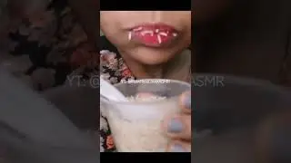 🌾ASMR Raw Rice Eating | Crunchy Cravings #rawriceasmr #mukbang #rawricelovers #makanberas