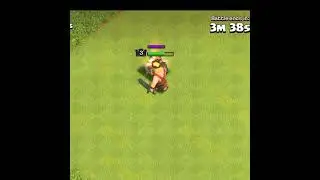 Multi cannon Level 1 vs Barbarian king Level 3 | multi cannon and barbarian king #shorts #coc #viral