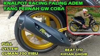 Nyobain Pake Knalpot ROB1 100 Ribuan Adem Parah Di Motor Beat Std Kirian