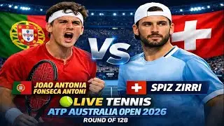 Joao Antonia Fonseca Antoni Vs Spiz zirri 🎾LIVE TENNIS ATP Australia Open 2026 Round Of 128