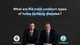 What are the most common types of home building disputes?