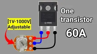 How To Make Adjustable Voltage Regulator Using IGBT | Transistor Voltage Controller Circuit