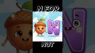 N FOR NUT #abcd #learning #education #trending #new