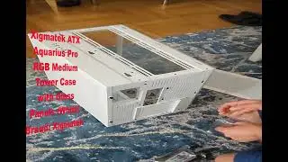 UNBOXING Xigmatek ATX Aquarius Pro RGB Medium Tower Case with Glass Panels (White)