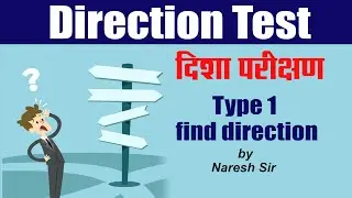 Direction test | part-1 | Patwar | Rajasthan Police | SSC | Bank| Naresh sir reasoning