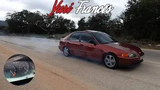 Burnout´s , Tiros, Rotação a MONTE, Vale Tudo Neste Civic VTi EG9 - AÇOooooooo
