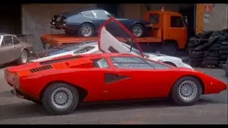 Countach LP400, Espada, Urraco in: 'Mr. Billion' (1977)