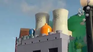 Springfield Nuclear Power Plant Effect - Universal Studios Hollywood