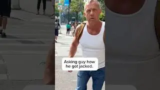 Asking guy how he got jacked. #nyc #interview #bodybuilding #workout #fitness