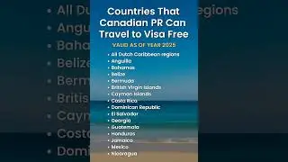 Visa-Free Countries for Canadian PRs | Valid as of 2025 🌍✈️