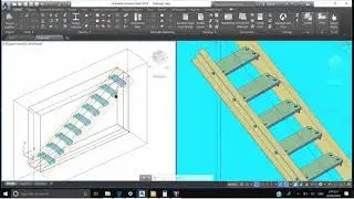 ADVANCE STEEL 2019 TUTORIAL-STRAIGHT STAIR-DW