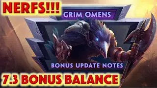 SMITE Patch Notes: 7.3 Bonus Balance Nerfs + Skins (Smite Season 7 Grim Omens Update)