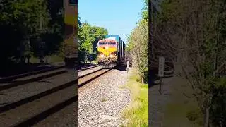 KCS leading CSX Intermodel!! #train #railway #kcs