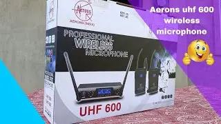 Aerons uhf 600 wireless microphone #brsoundexperiment