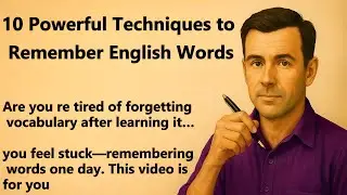 10 Powerful Techniques to Remember English Words  II  Learn English Through Story || Graded Reader