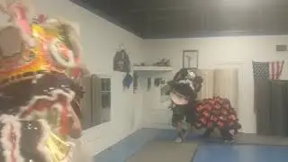 Lion dance practice, Blue Dragon Dojo, Las Cruces, NM.